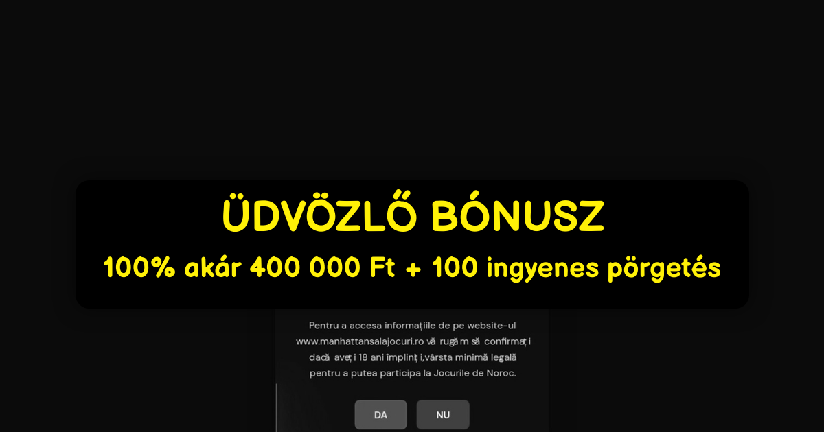 Manhattan Casino - Online nyerőgépek és bónuszok